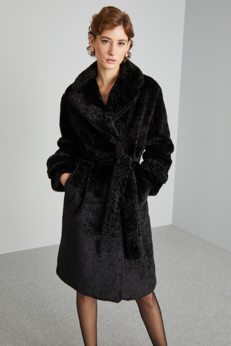 Cappotto in similpelliccia