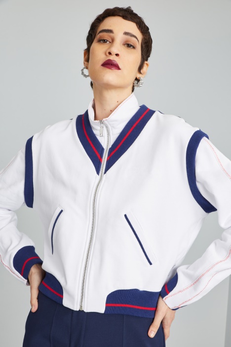 Giacca in jersey di cotone