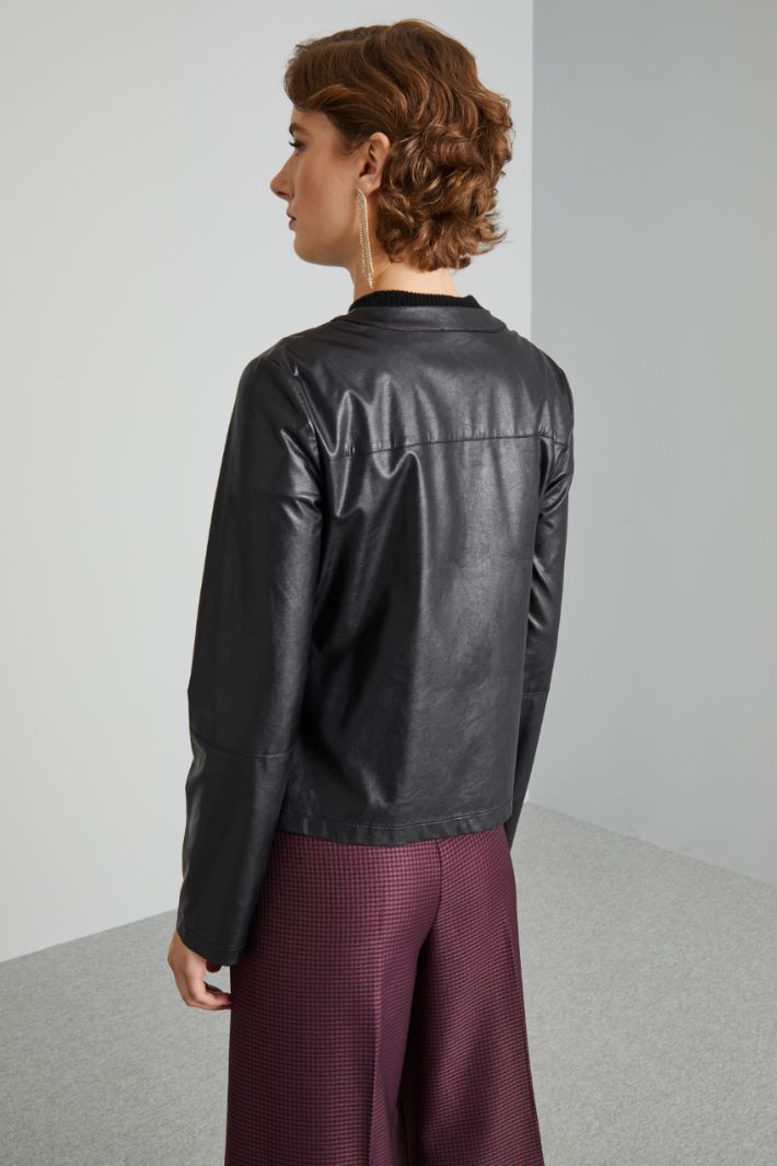 Short faux-leather jacket Intrend - 2