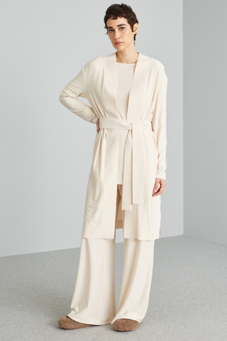 Technical jersey duster coat Intrend