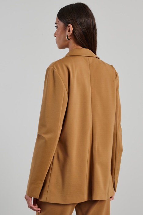 Blazer in jersey crépe