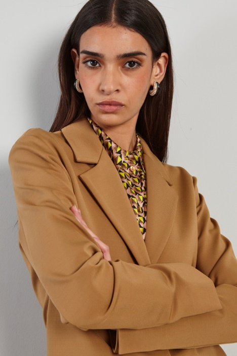 Blazer in jersey crépe