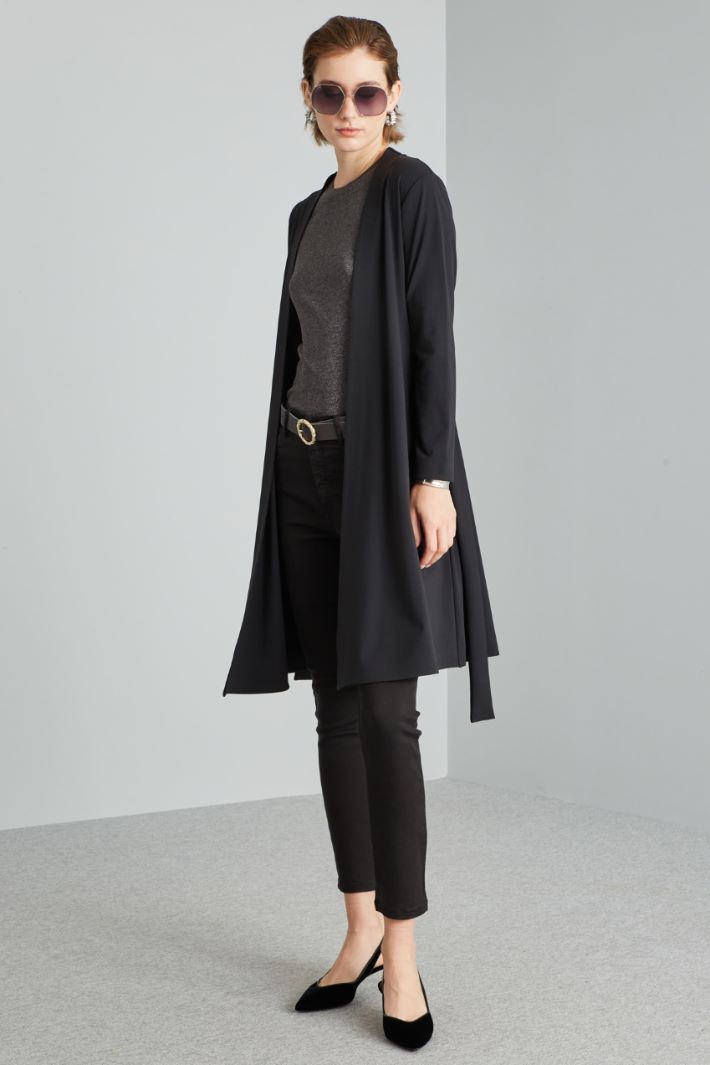 Stretch jersey duster coat Intrend