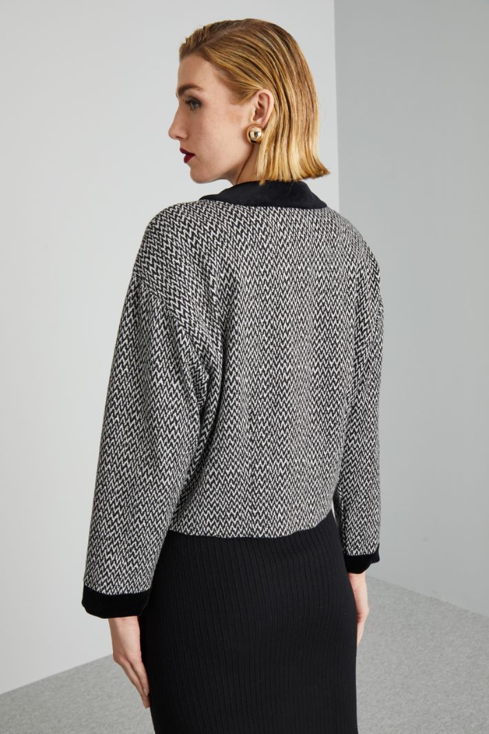 Short jacquard jacket Intrend - 2