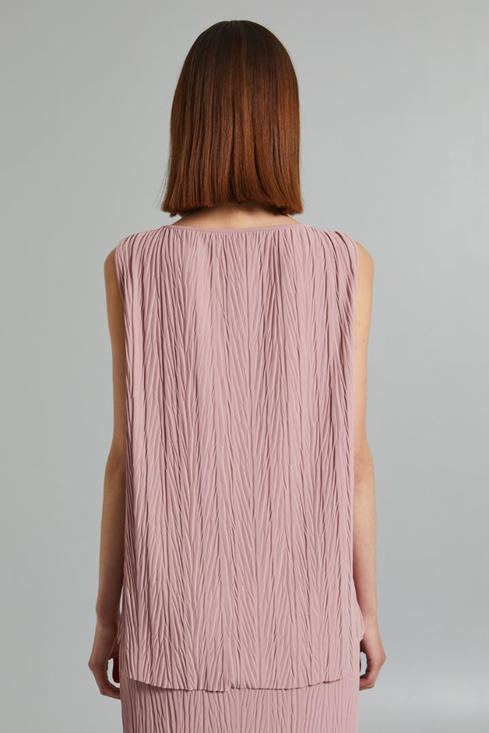 Pleated stretch jersey top Intrend - 2