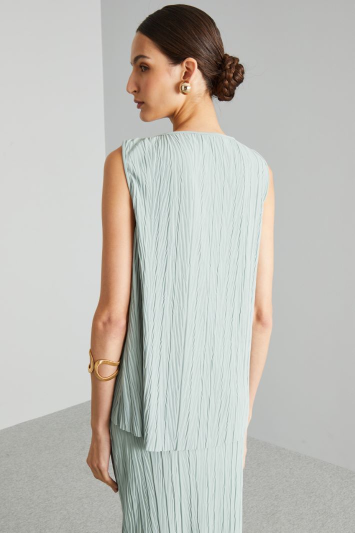 Pleated stretch jersey top Intrend - 2