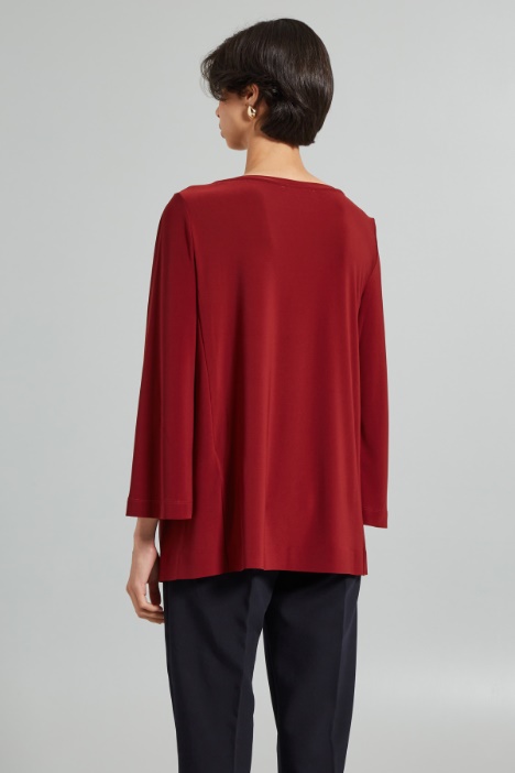 Blusa svasata in jersey
