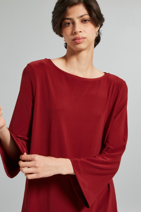 Blusa svasata in jersey