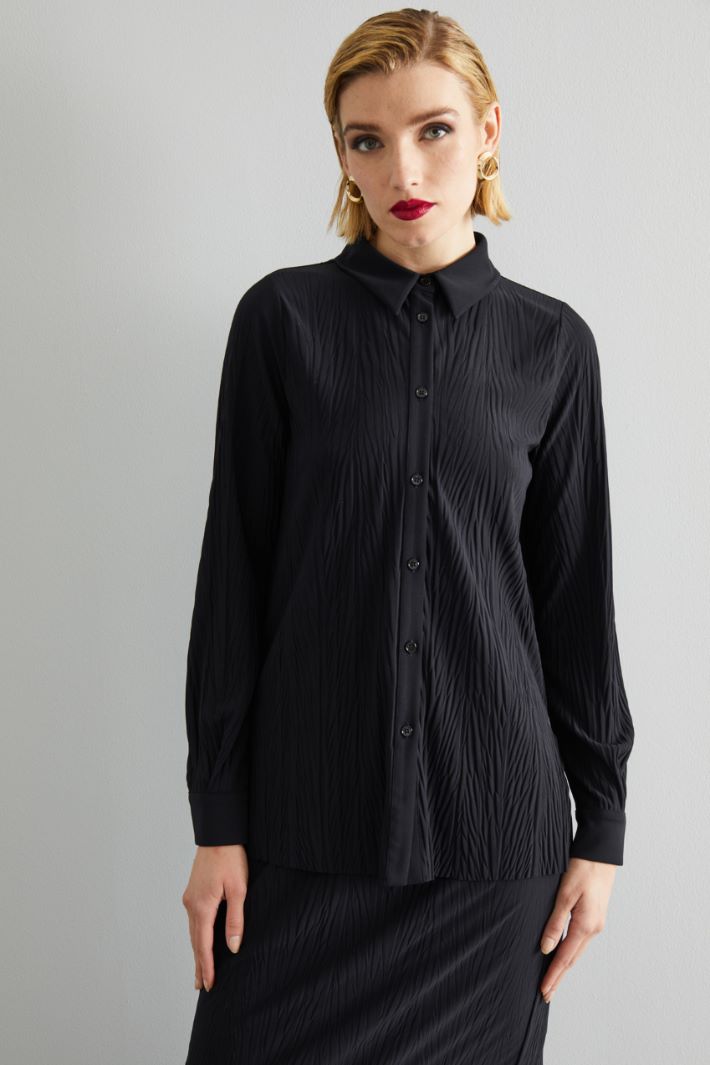 Blusa stile polo in jersey Intrend - 3