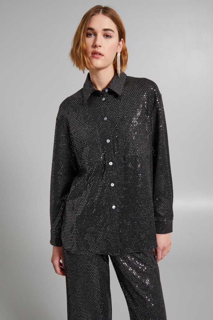 Sequinned shirt Intrend - 3