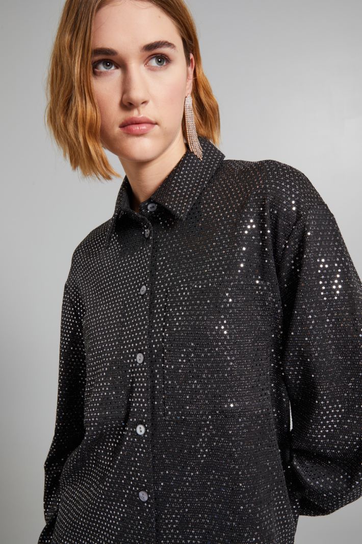 Sequinned shirt Intrend - 4