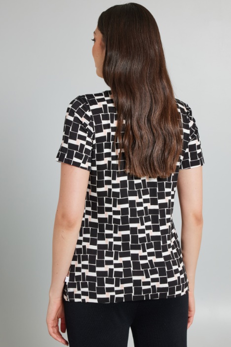 Camiseta de punto estampado