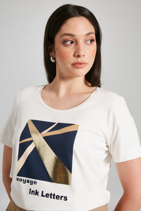 Camiseta de viscosa elástica