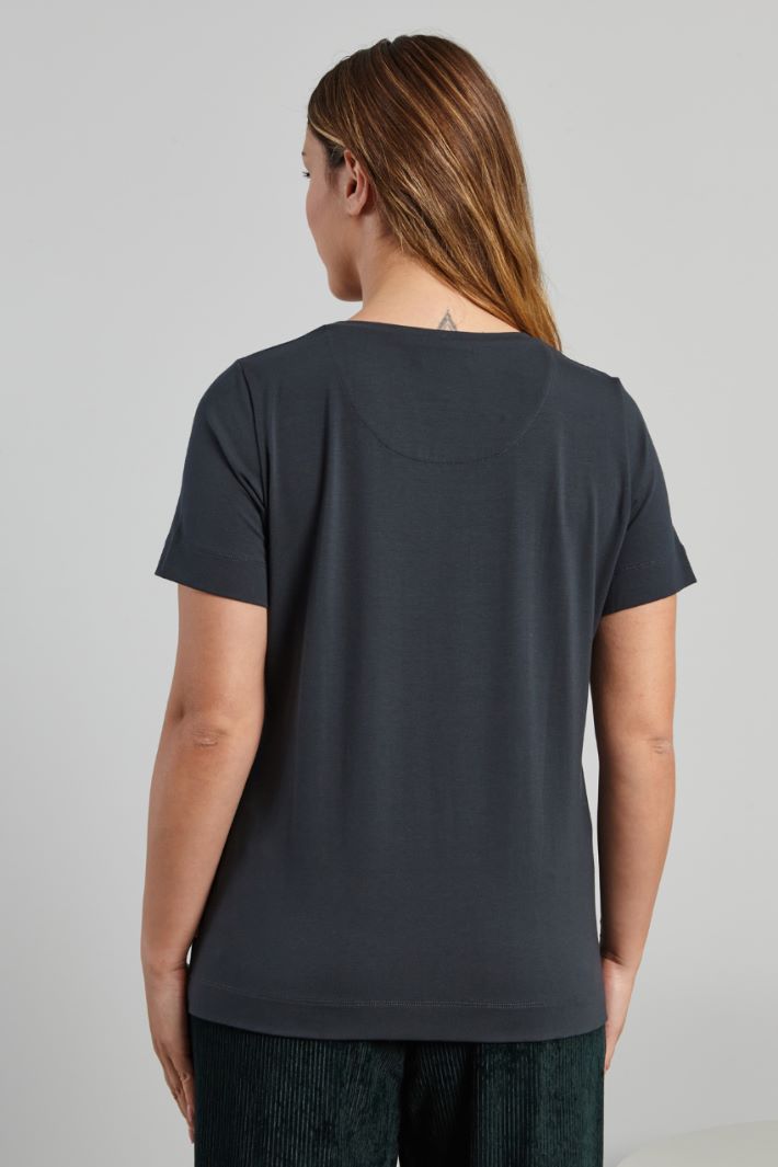 Stretch viscose T-shirt Intrend - 2