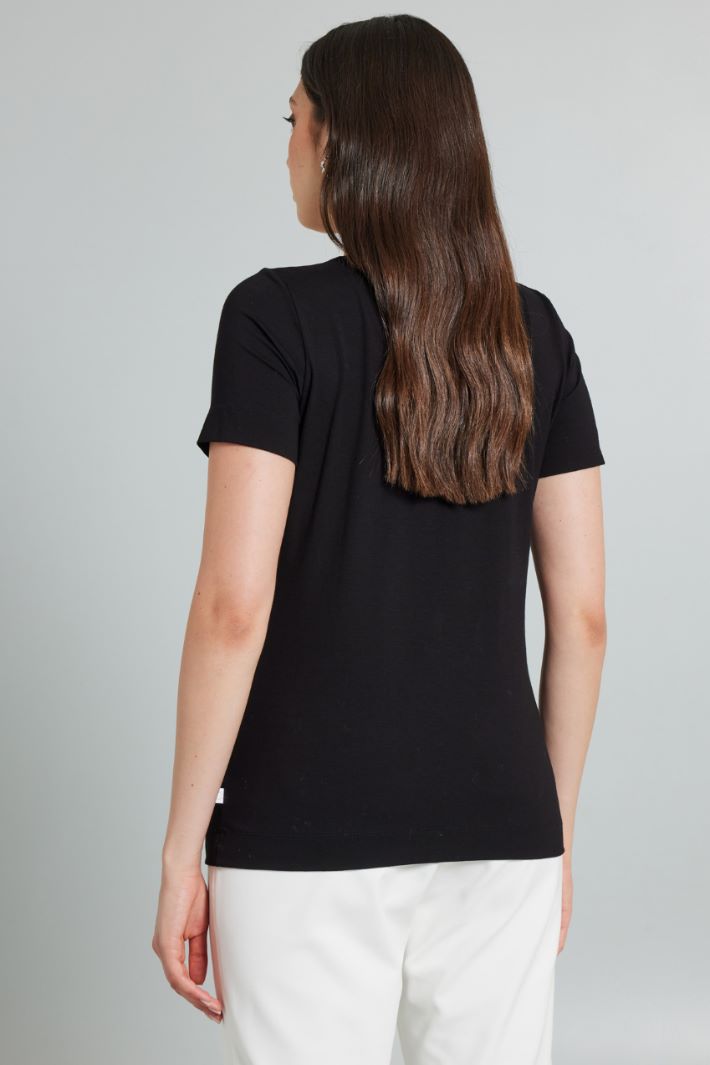 Stretch viscose T-shirt Intrend - 2