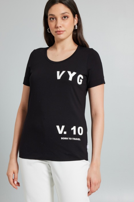 Stretch viscose T-shirt Intrend