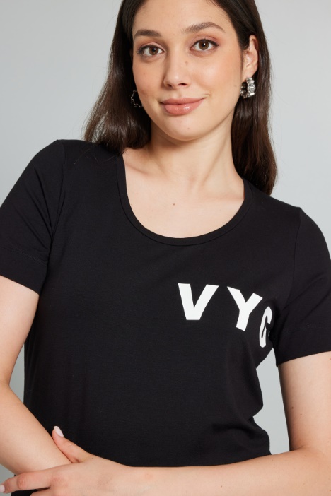 Camiseta de viscosa elástica