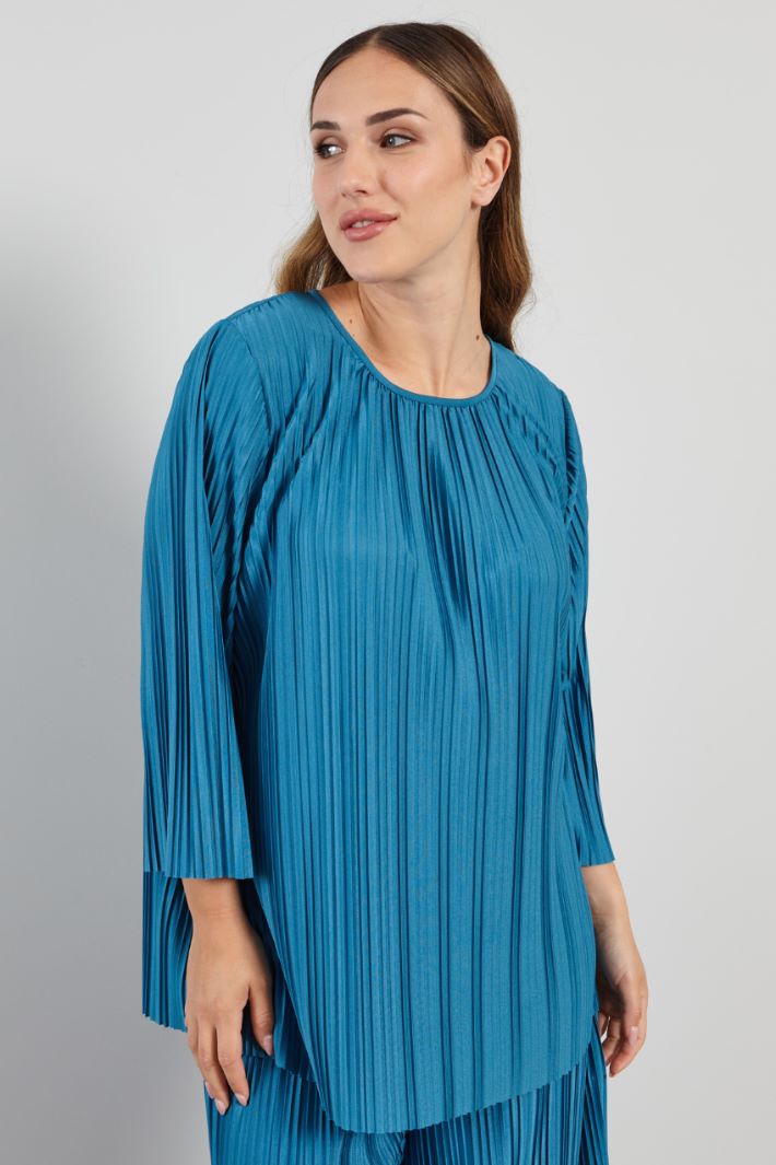 Pleated jersey blouse Intrend - 3