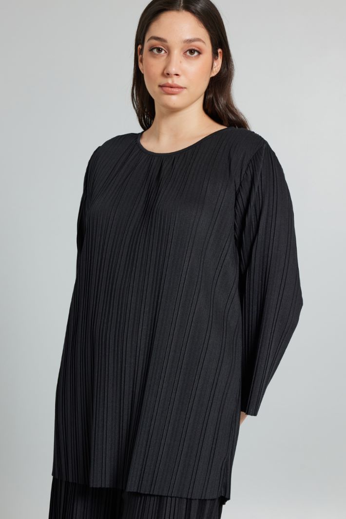 Pleated jersey blouse Intrend - 3