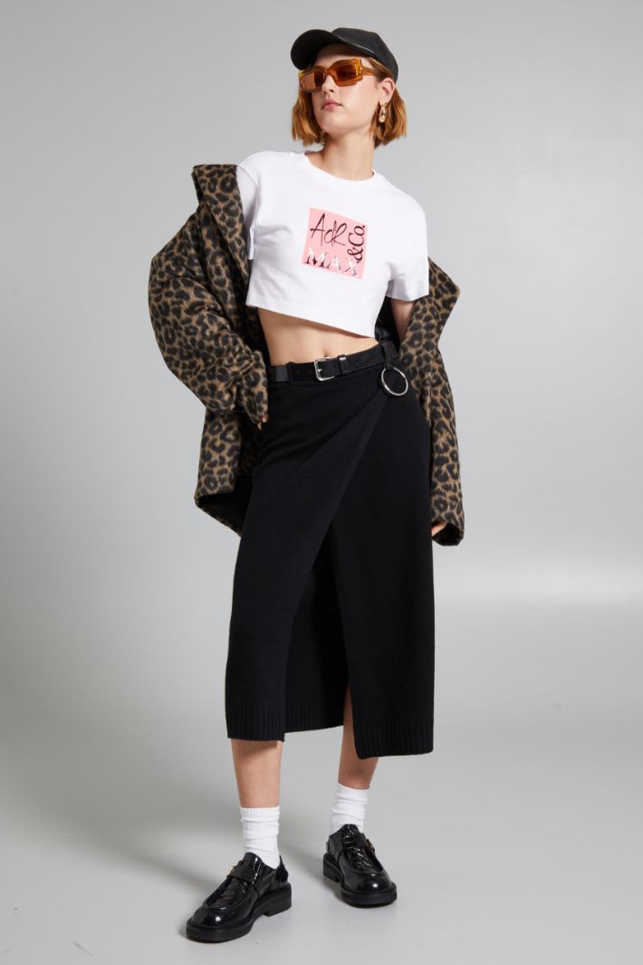 Printed cropped T-shirt Intrend