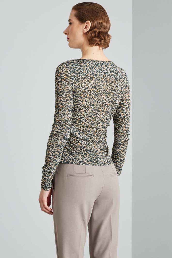 Patterned crepe top Intrend - 2