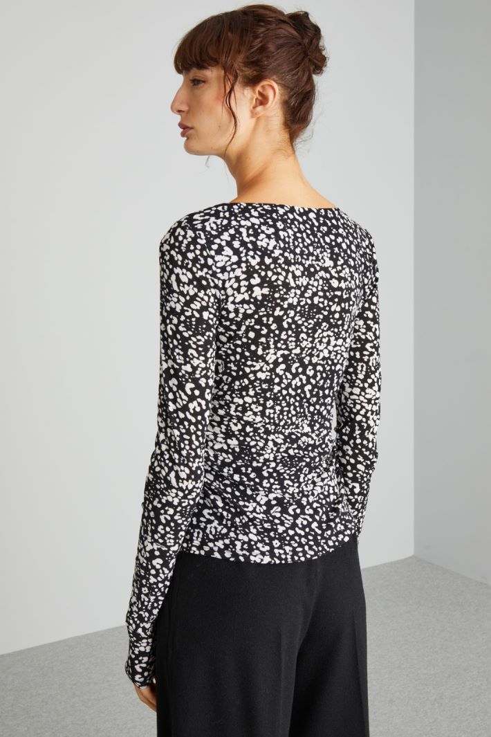 Patterned crepe top Intrend - 2