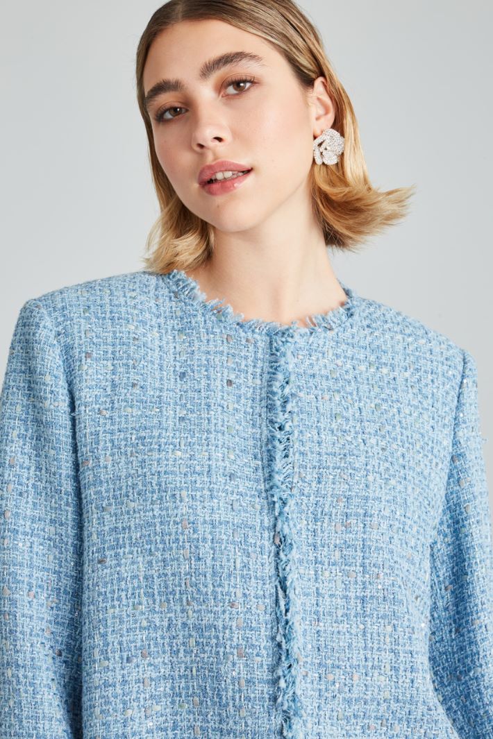 Boxy fit tweed jacket Intrend - 4