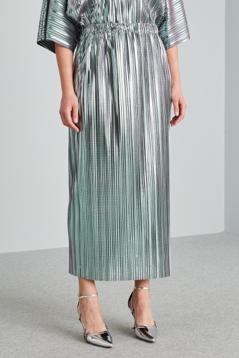 Gonna con motivo laminato