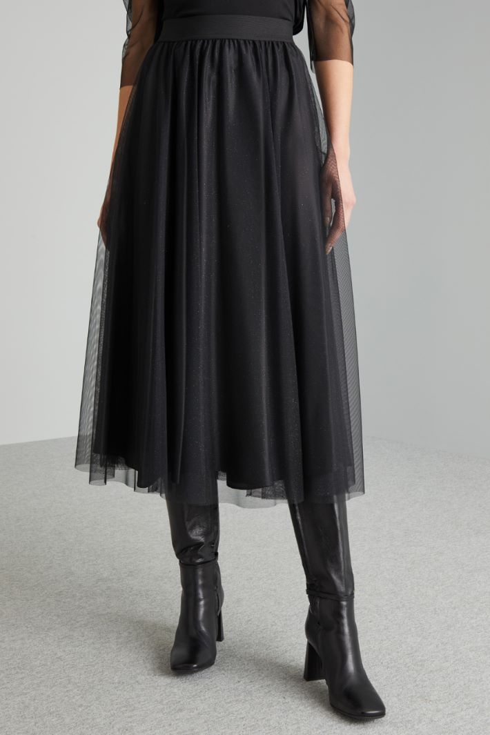 Lurex tulle skirt Intrend - 3