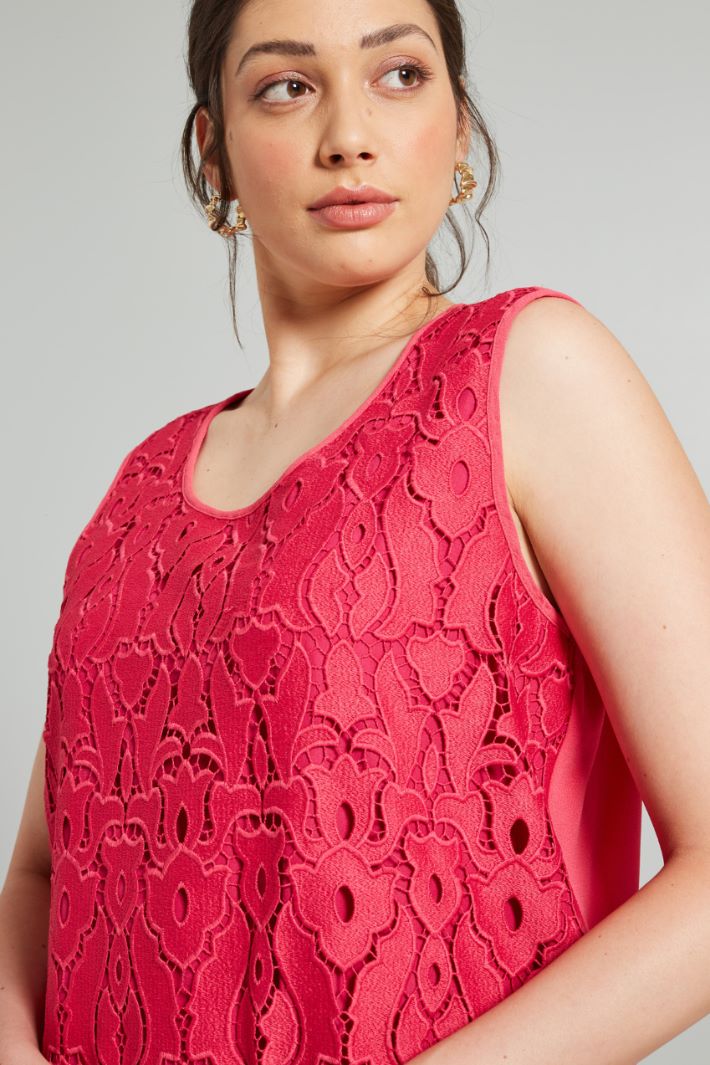 Lace-trimmed top Intrend - 4