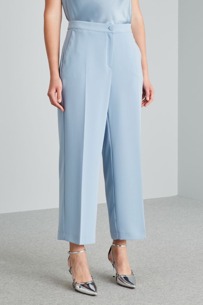 Straight-fit cady trousers Intrend - 3