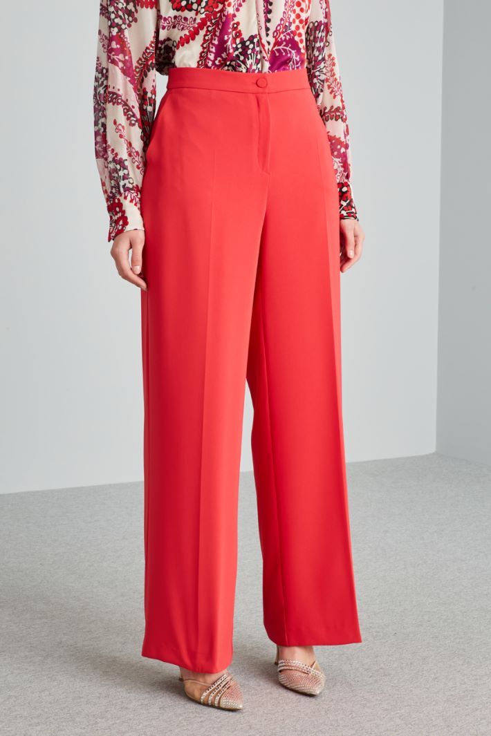 Pressed-creased palazzo trousers Intrend - 3