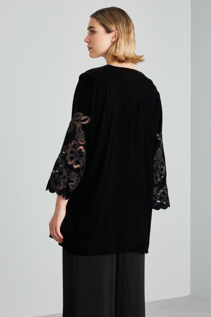 Embroidered velvet tunic Intrend - 2