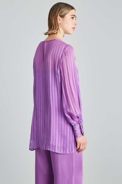 Casacca in creponne di seta