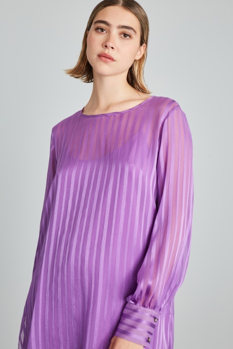 Casacca in creponne di seta