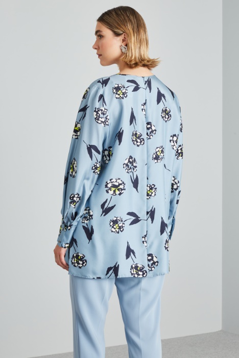 Casacca in twill di seta