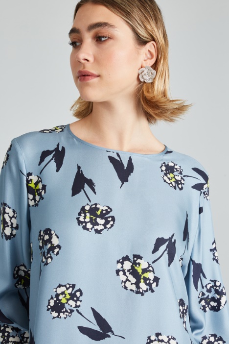 Casacca in twill di seta