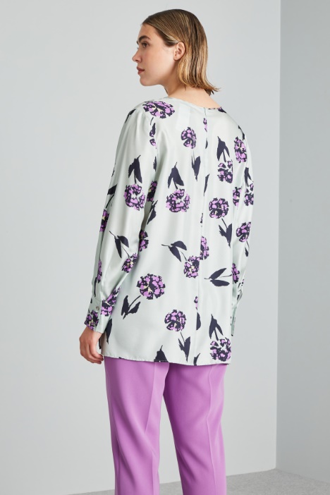 Casacca in twill di seta