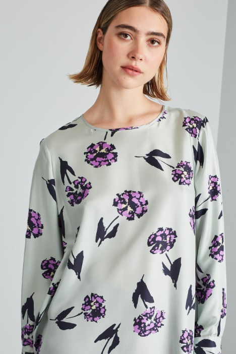 Casacca in twill di seta