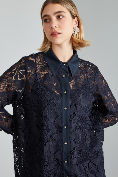 Casacca in pizzo macramè