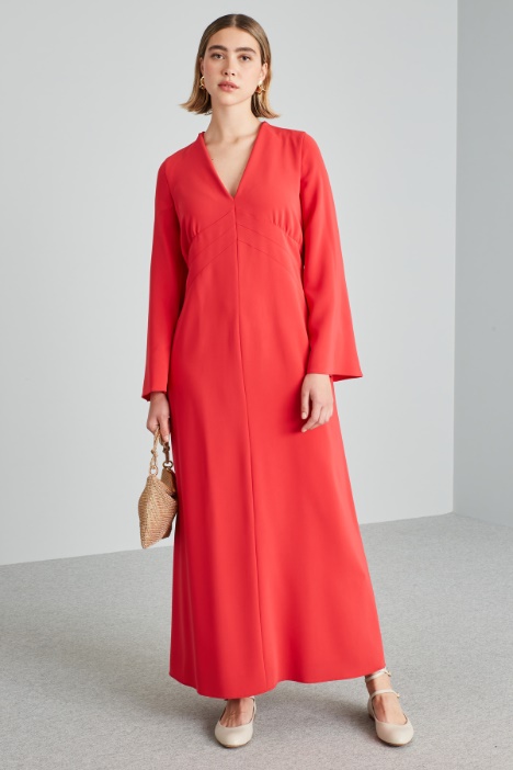 Long dress with flared sleeves Intrend