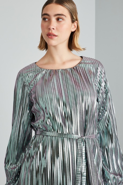 Abito con motivo laminato