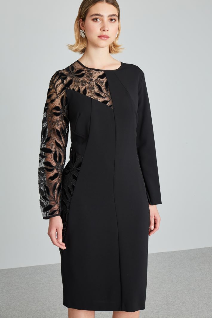 Dress with lace inserts Intrend - 3