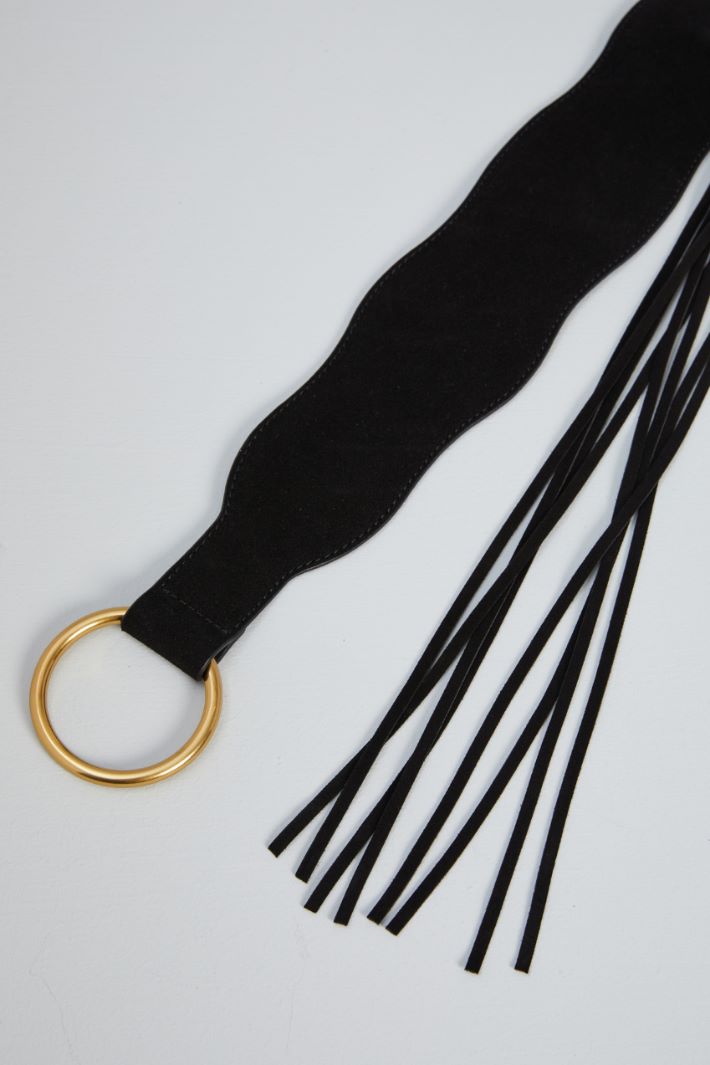 Fringed suede belt Intrend - 2