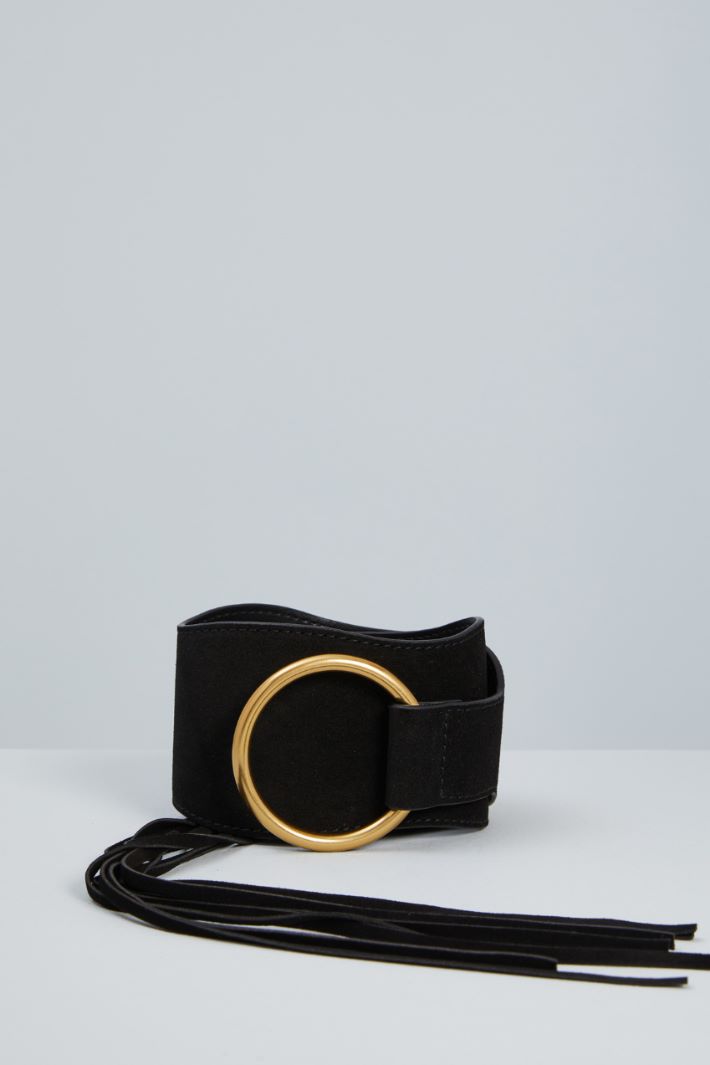 Fringed suede belt Intrend