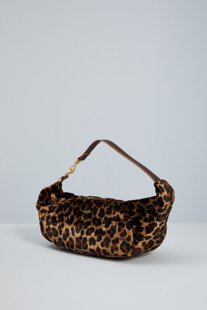 Printed velvet bag Intrend - 2