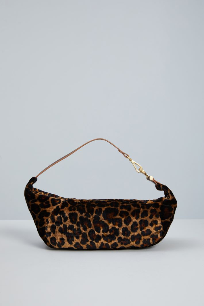 Printed velvet bag Intrend - 3