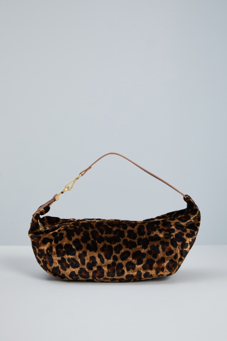 Printed velvet bag Intrend