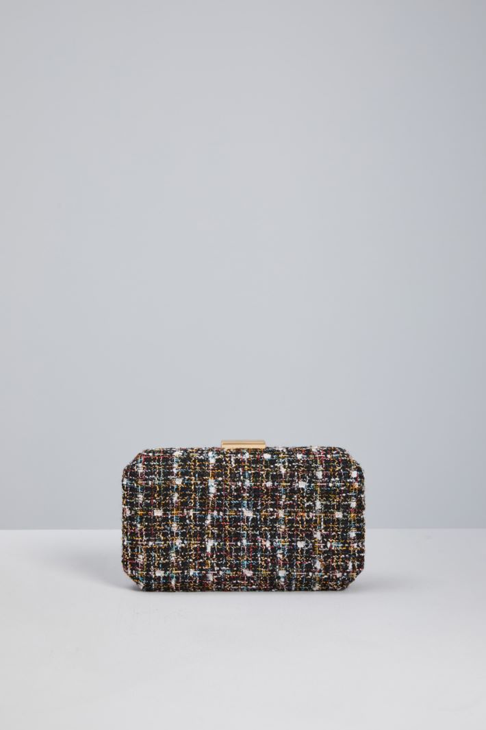 Rigid tweed clutch Intrend