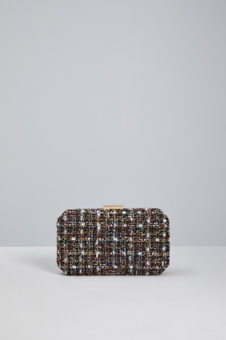 Rigid tweed clutch Intrend